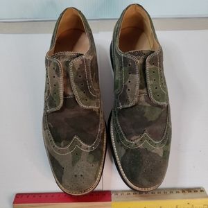 cole haan lunargrand suede camo wingtip